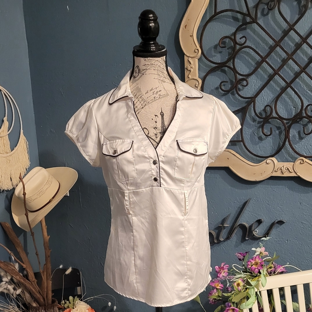 Elegant White Women's Top